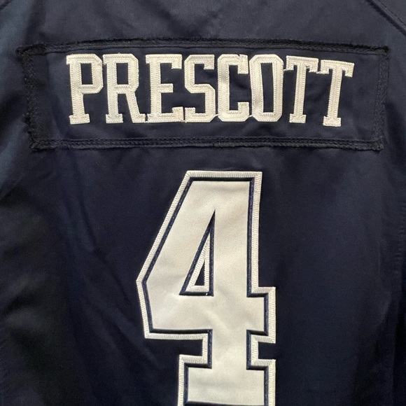 Navy Blue Dallas Cowboys Prescott Jersey women’s size XL - Picture 2 of 5